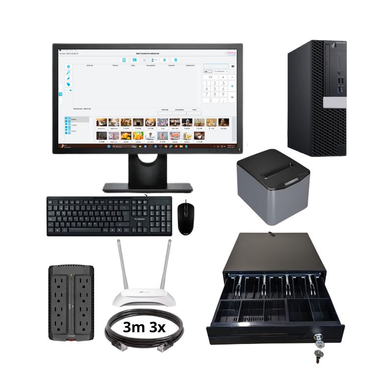 Kit punto venta pos restaurante, cafeteria, paleteria Computadora