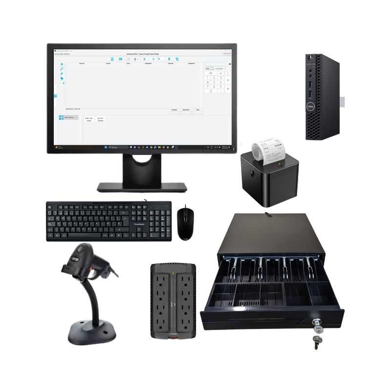 Kit punto venta pos tienda, boutique computadora