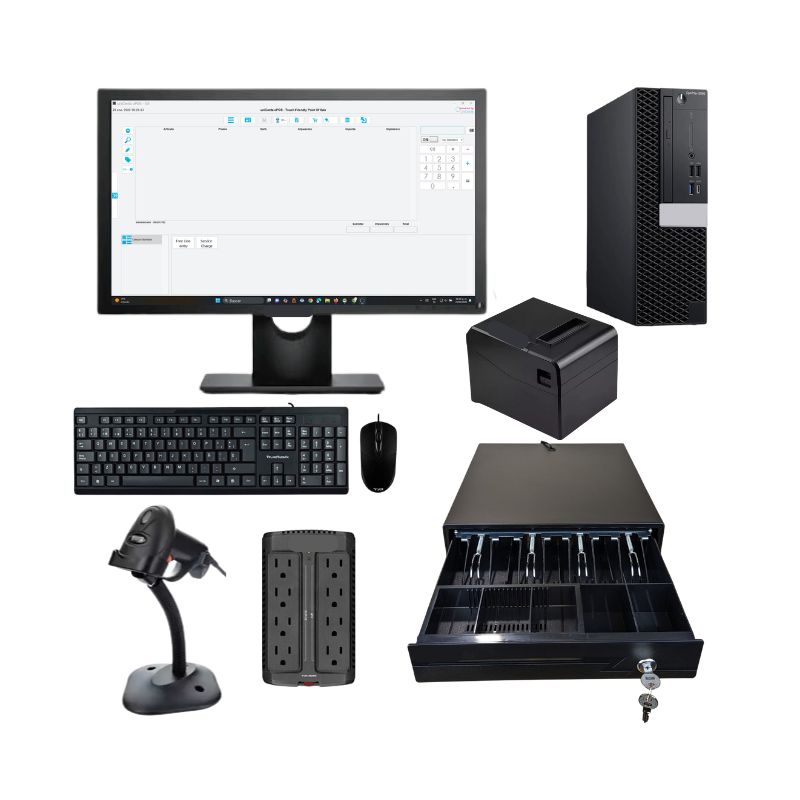 Kit punto venta pos tienda, boutique computadora