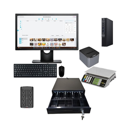 kit punto de venta pos para restaurante, polleria computadora