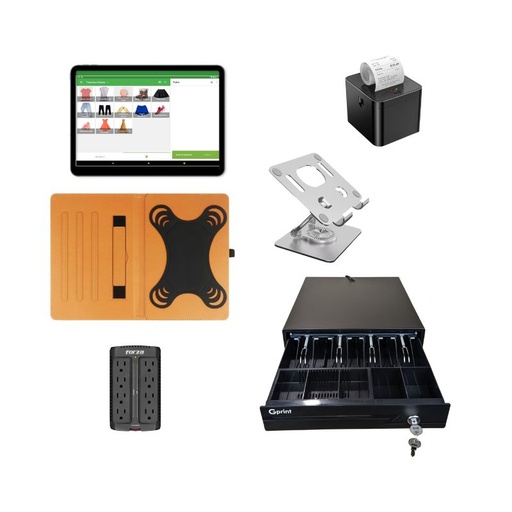 Kit punto de venta pos para tienda, boutique tablet 10"