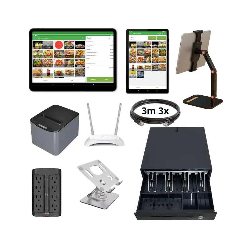 sistema por restaurante con pantalla para clientes