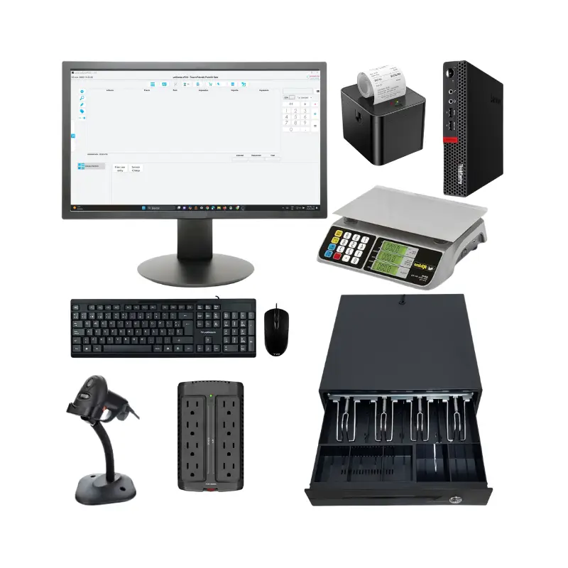 Kit pos para fruteria, carniceria, a granel y abarrotes